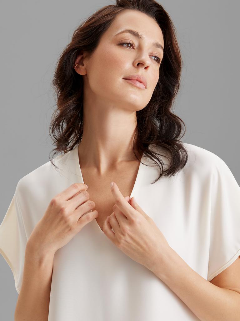 Платье-туника женское летнее (молочный)