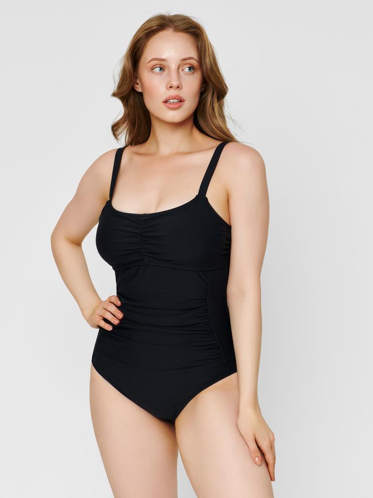 Купальник слитный утягивающий (черный)