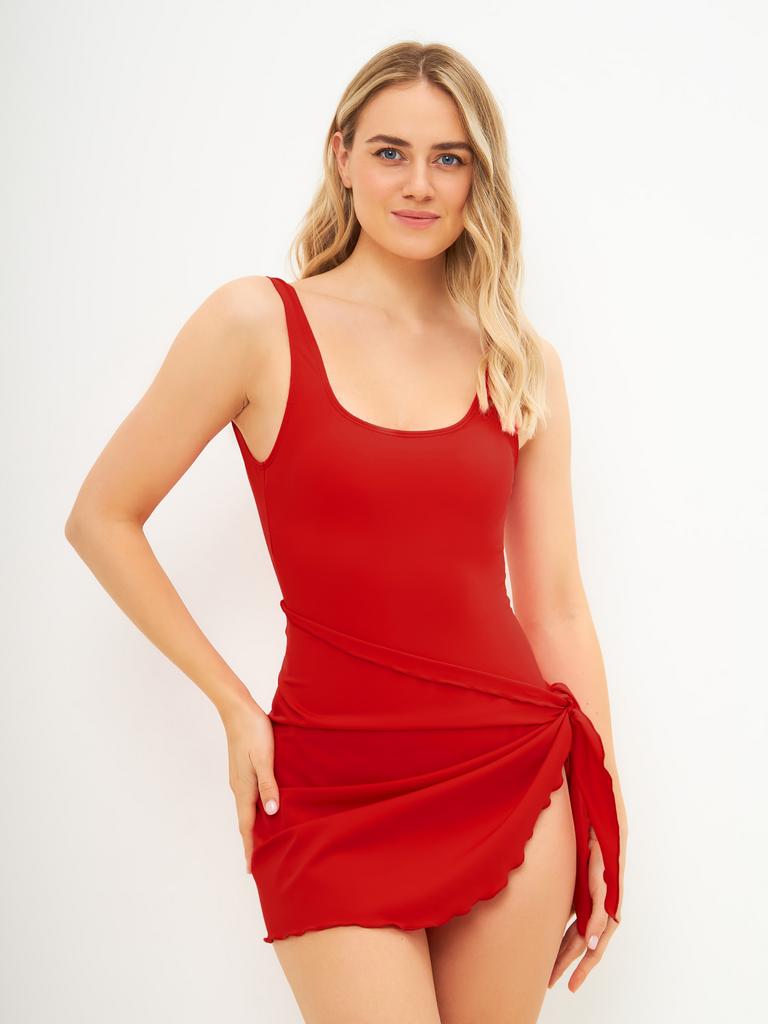 Юбка пляжная (красный)