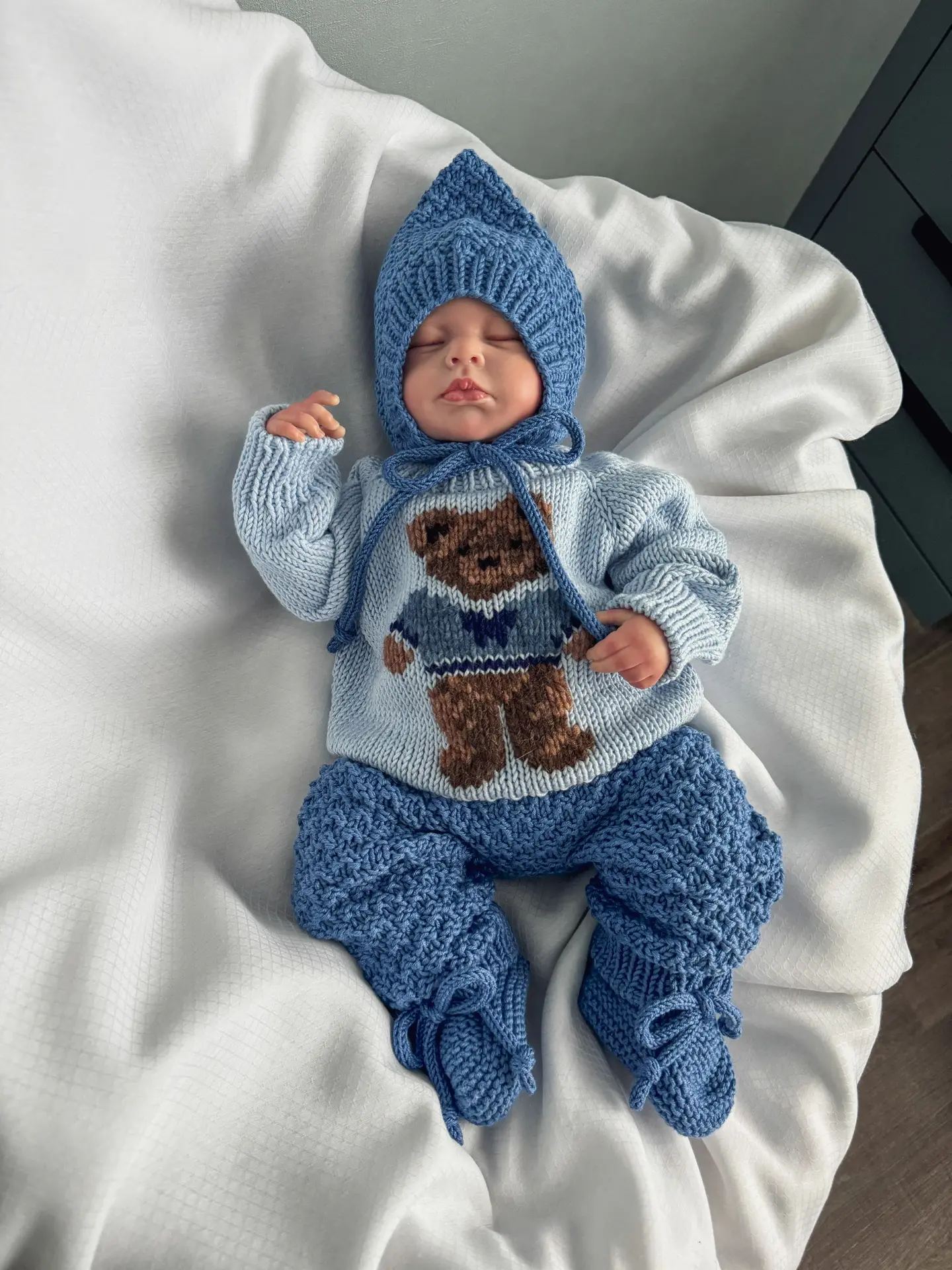 Совместник "МИМИМИШНЫЙ КОМПЛЕКТ" 5 в 1 (джемпер, футболка, штанишки, чепчик, пинетки)