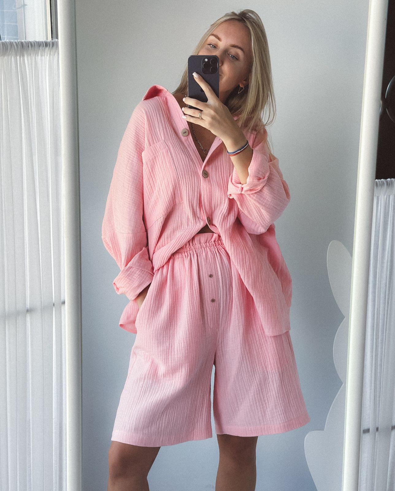 Комплект Linen (рубаха, шорты)