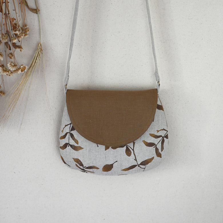 Cross body bag "Gold plants"