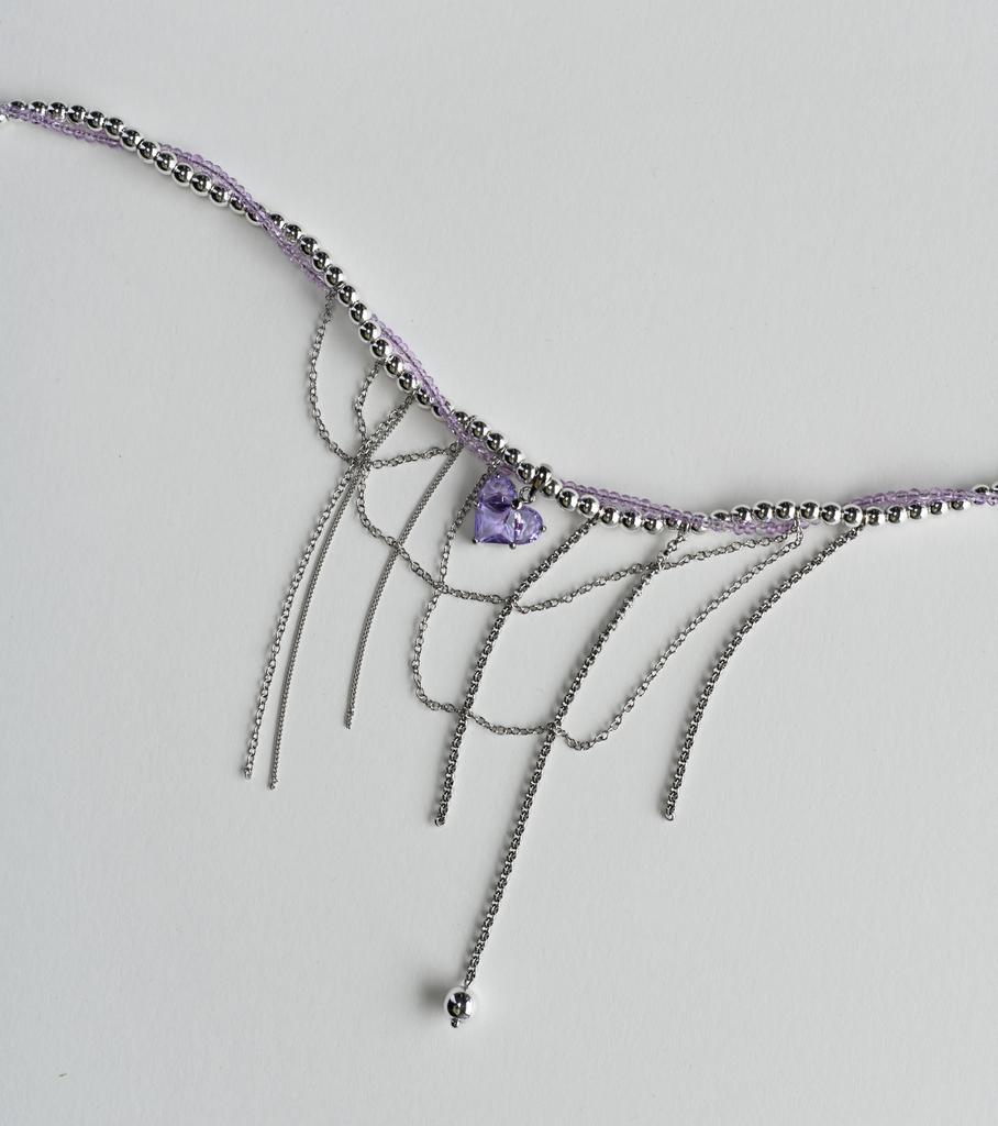 Necklace Purple Love