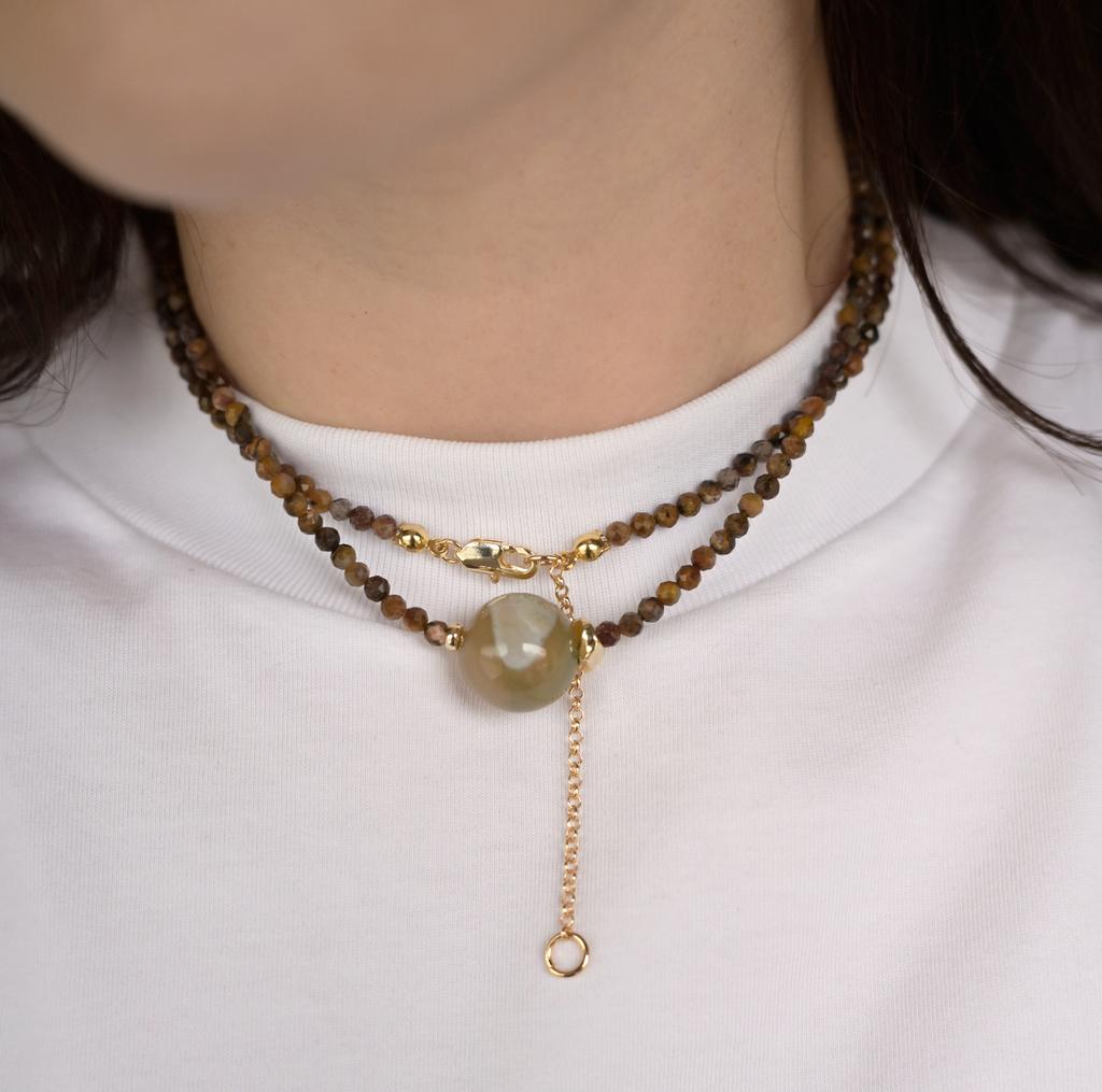 Multi-Way Necklace  Tiger's Eye