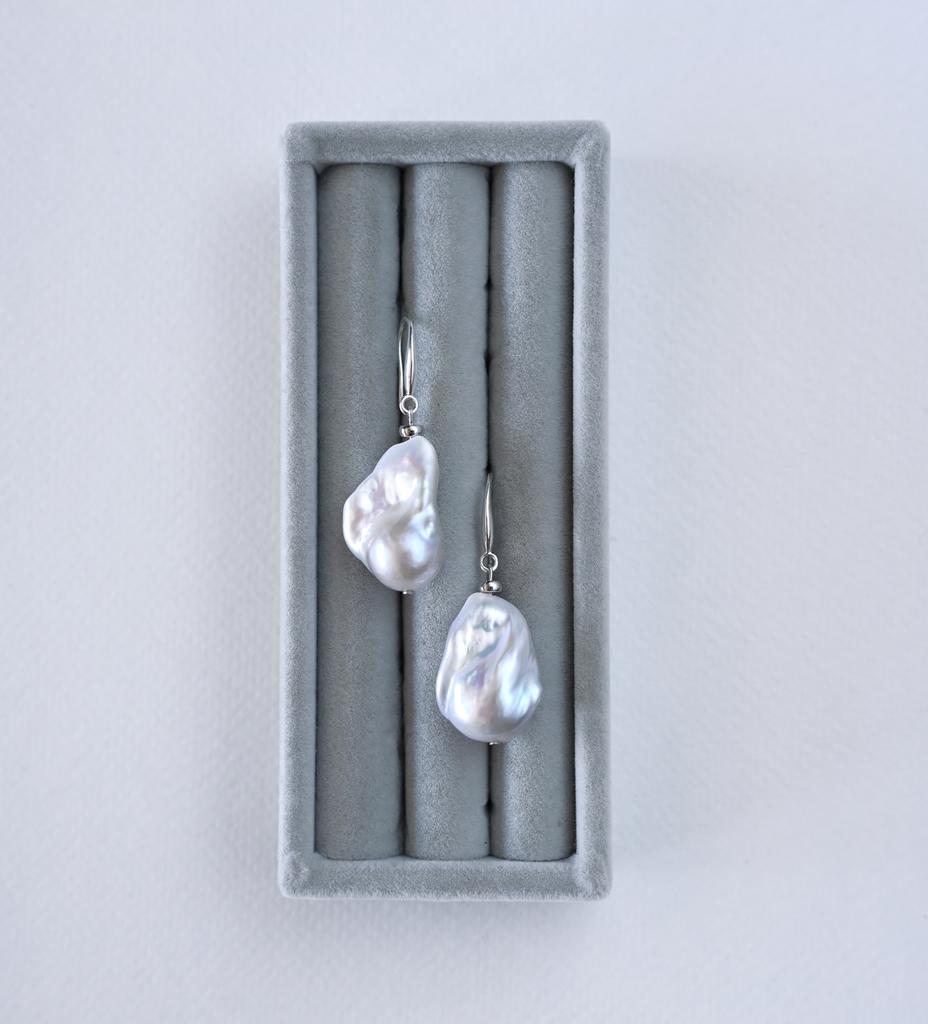 Silver Baroque Earrings