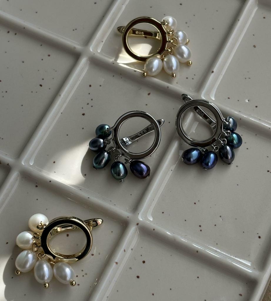 Earrings Dara in gold & silver