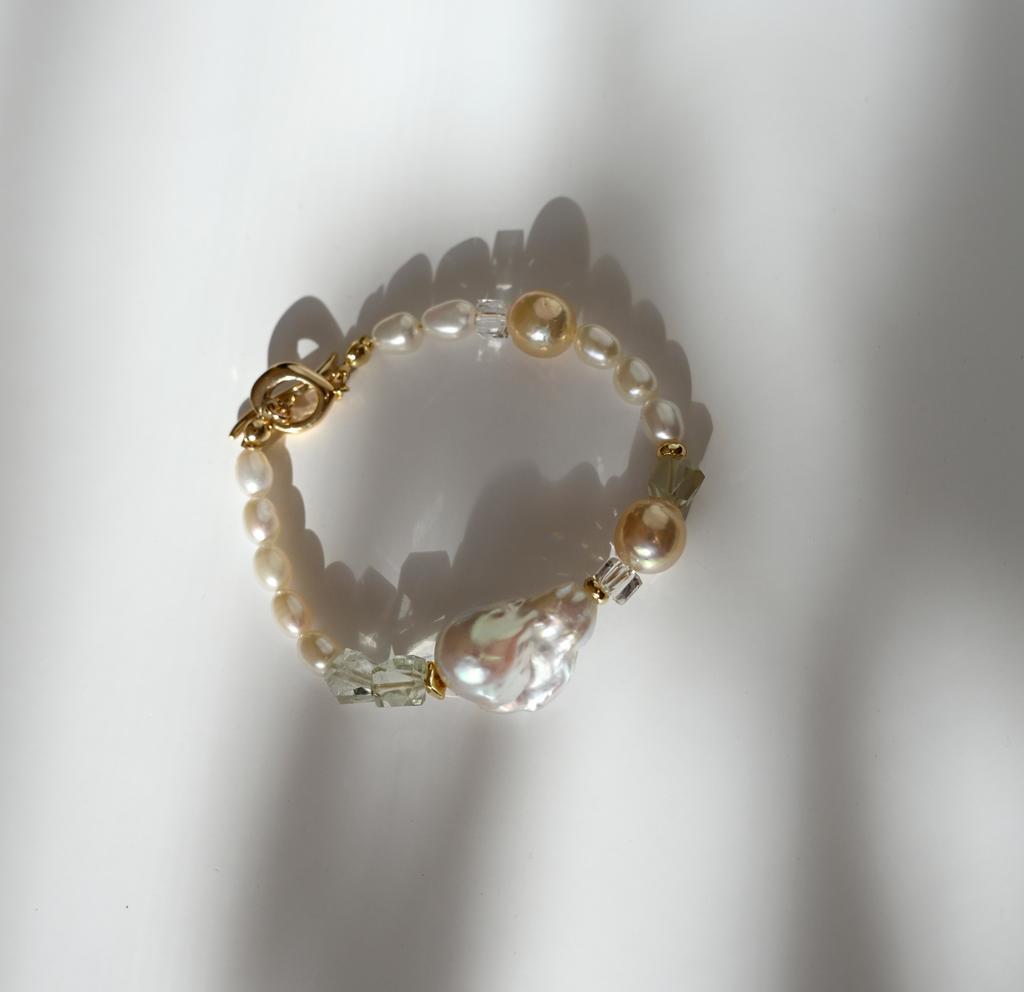 Bracelet  with Pearls & Gems from Autumn Collection