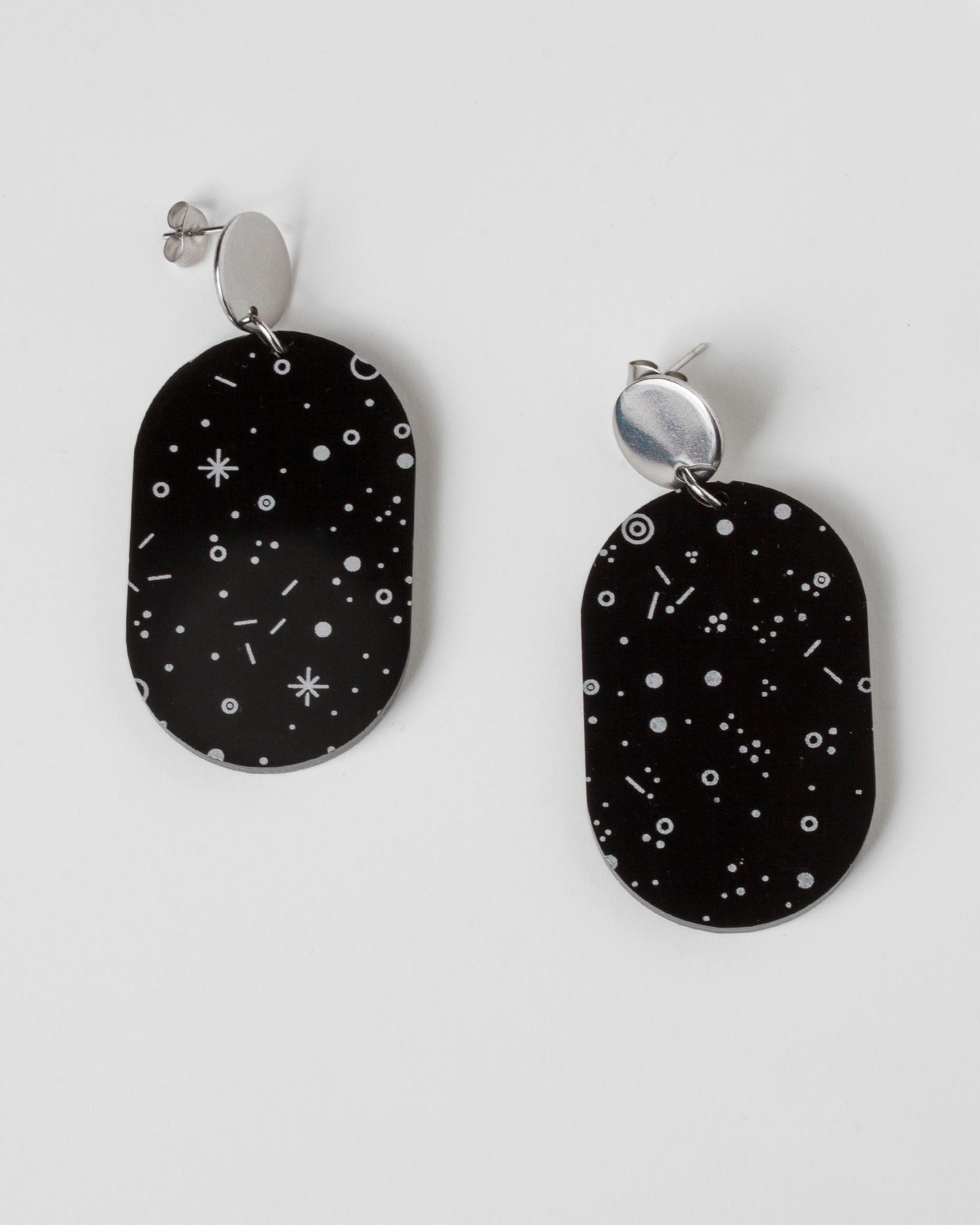 Серьги Circles Cosmos Ovals