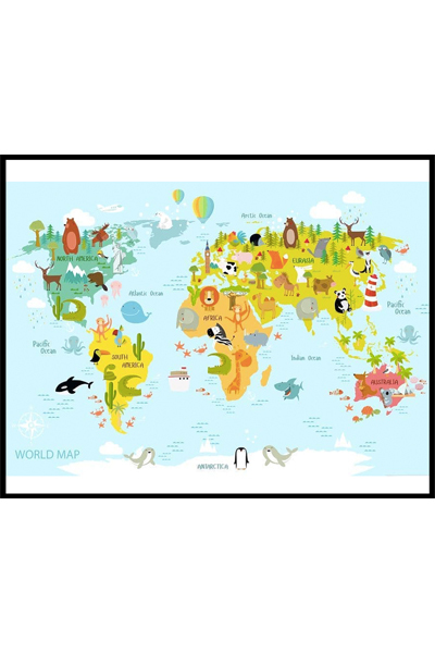 Постер Карта мира