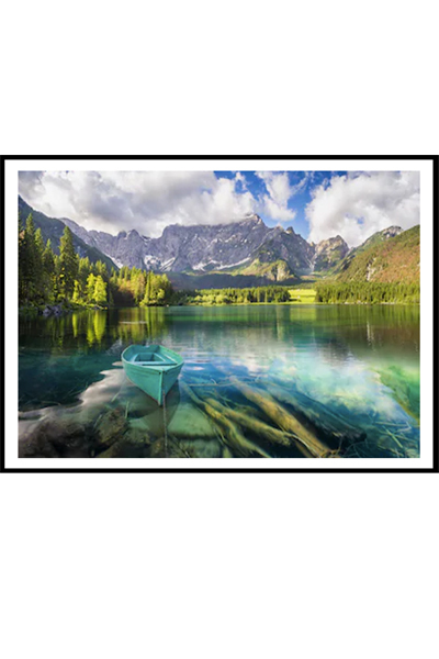 Постер Голубая лодка