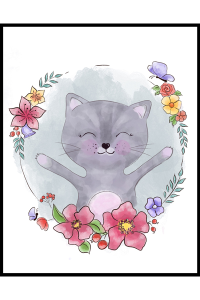 Постер "Доброе утро, котенок"