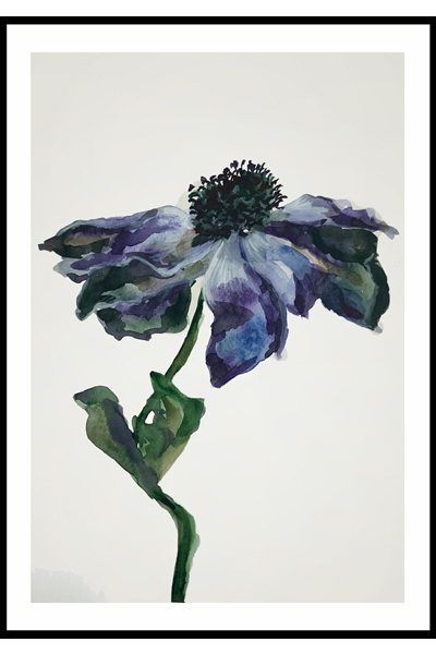 Постер Синий цветок