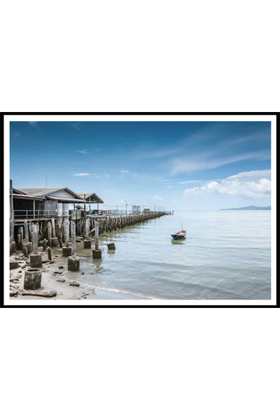 Постер Лодка у причала