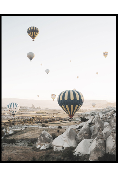 Постер Воздушные шары в небе