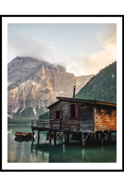 Постер Лодочная станция на озере