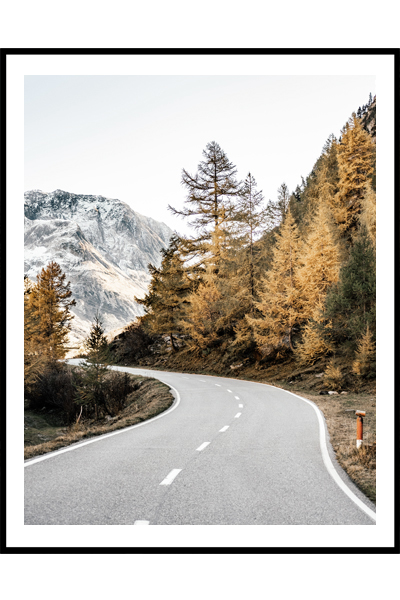 Постер Осенняя дорога