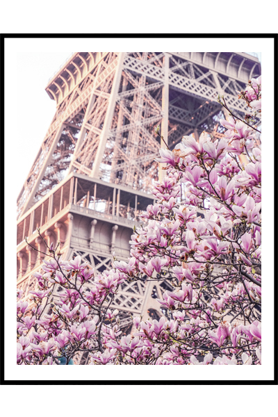 Постер Эйфелева башня в цветах