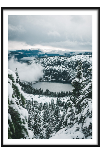 Постер  Зимнее озеро