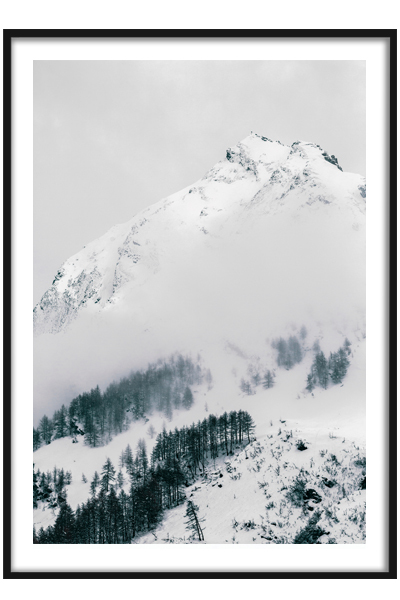 Постер  Зимняя гора