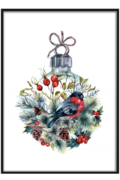 Постер   Новогодний шар