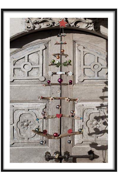 Постер   Ёлка на двери