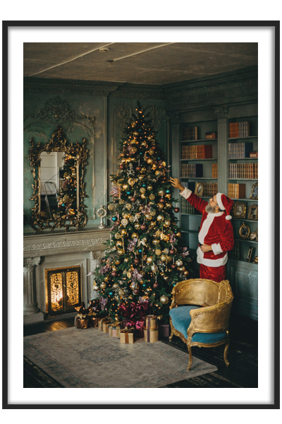 Новогодний постер Санта