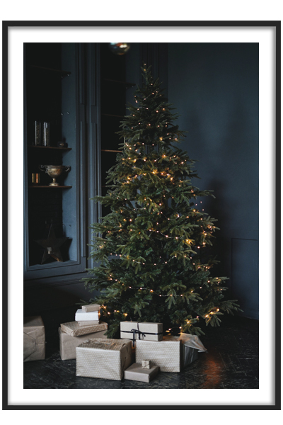 Новогодний постер Ёлка с подарками