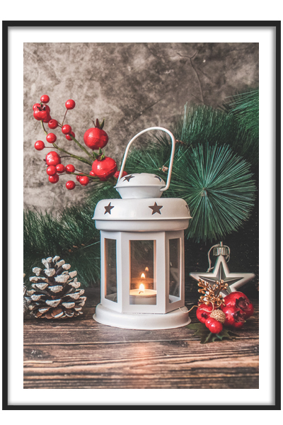 Новогодний постер Фонарик-подсвечник