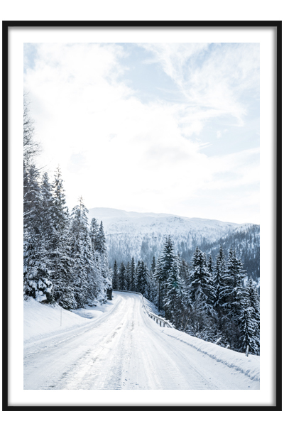 Постер Зимняя дорога