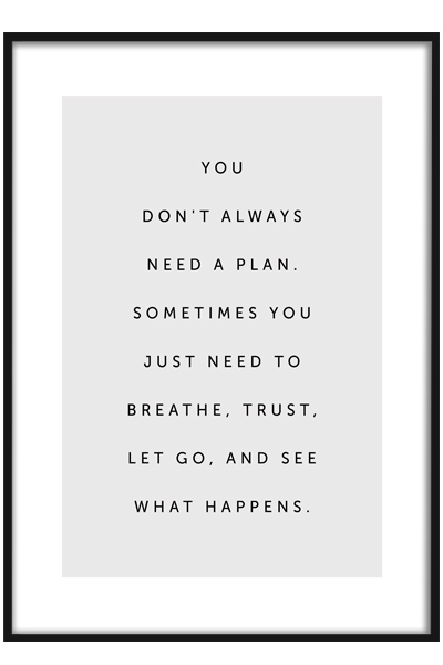 Постер NO PLAN