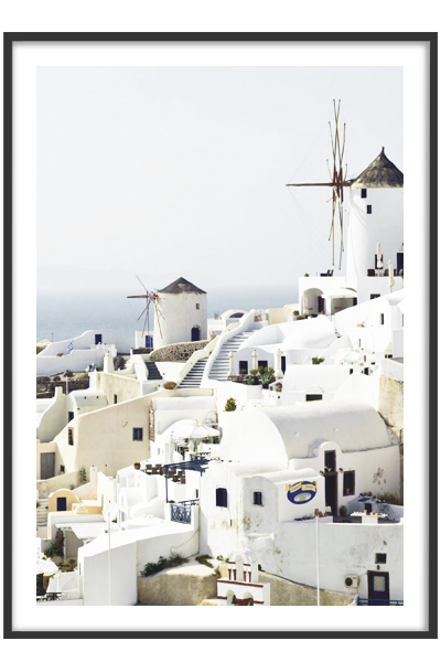 Постер  Мельницы Санторини