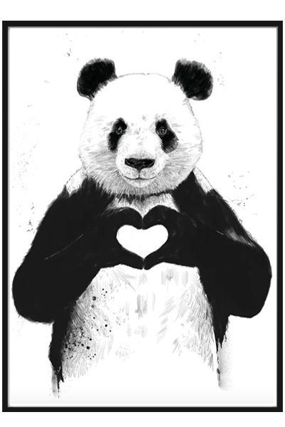 Постер Панда Love