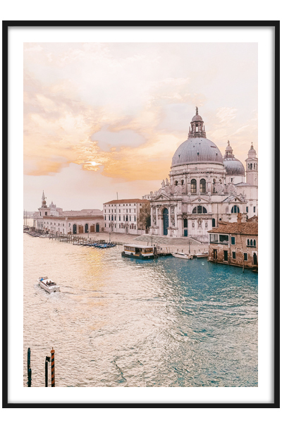 Постер Розовый закат в Италии