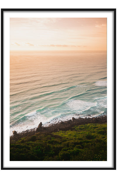 Постер Закат над водой