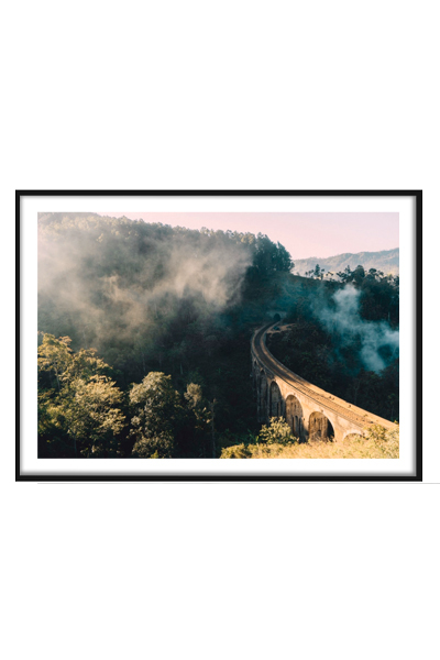 Постер  Мост в лесу