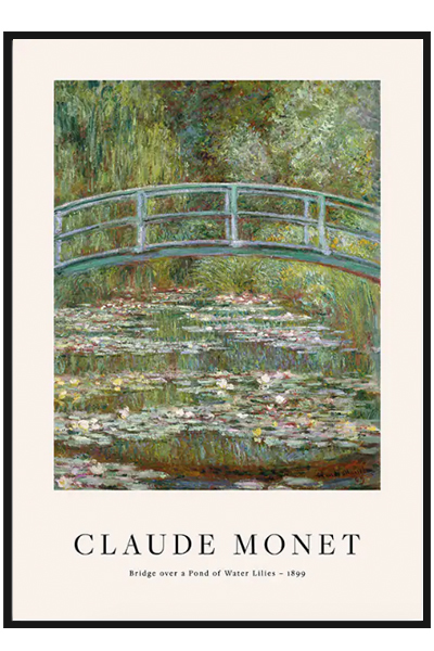 Постер  Bridge over a Pond of Water Lilies by Claude Monet