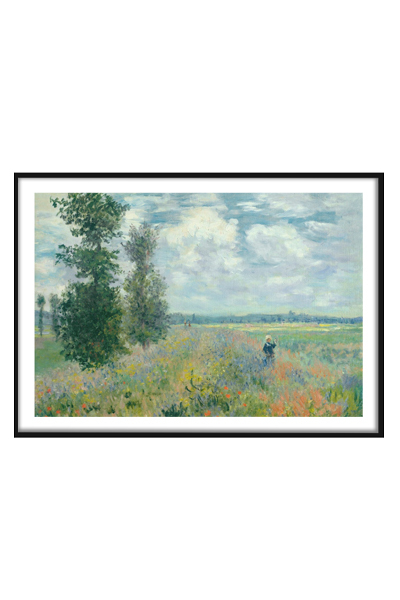 Постер  Poppy Fields near Argenteuil (1875) by Claude Monet