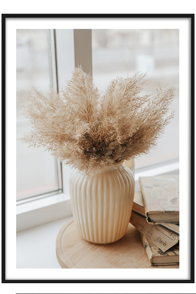 Постер  Пампасная трава в вазе