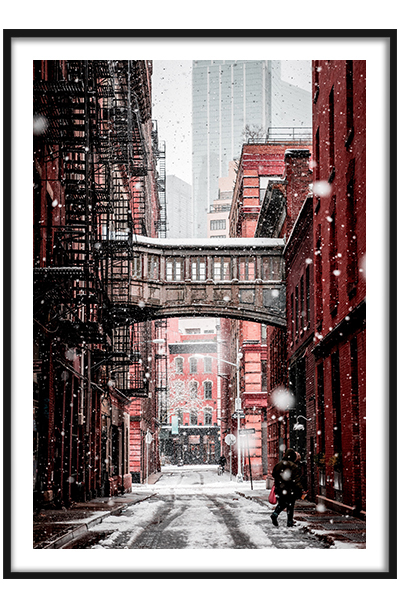 Постер Зимняя улица