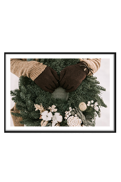 Постер Рождественский венок