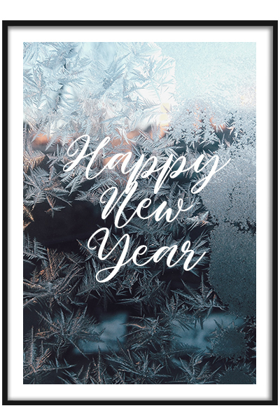 Постер Узоры на стекле