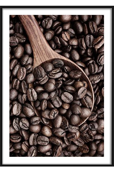 Постер В кофейных зернах