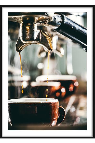 Постер Капли кофе