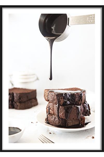 Постер Шоколадные пирожные
