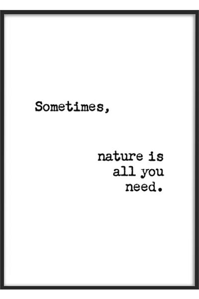 Постер NATURE IS ALL YOU NEED