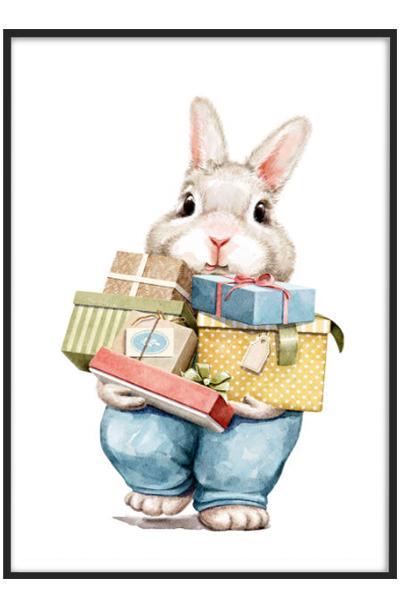 Постер ЗАЙКА С ПОДАРКАМИ