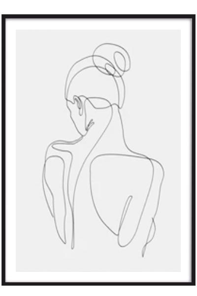 Постер ЖЕНСКИЙ СИЛУЭТ