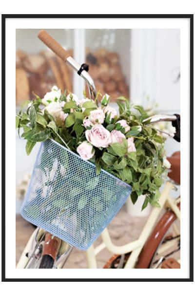 Постер ВЕЛОСИПЕД С ЦВЕТАМИ