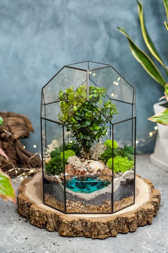 Бонсариум 27 см с мирсиной и озером