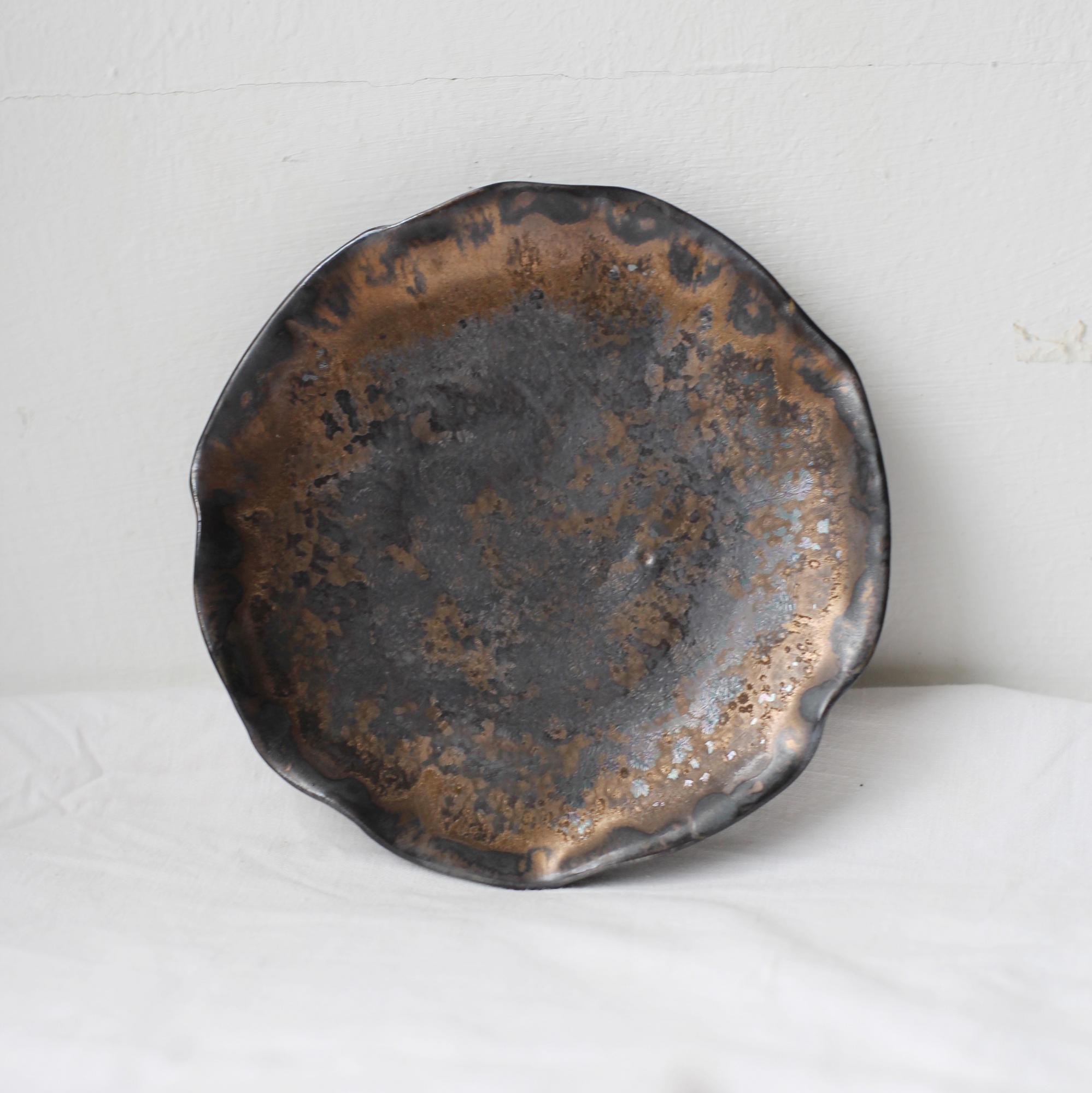 Блюдце МОРСКАЯ СОЛЬ бронза